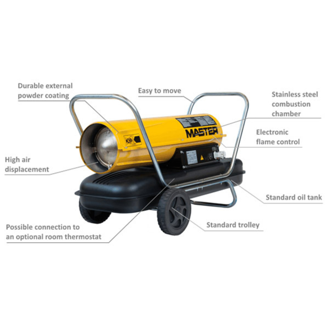 Master Direct Fire Diesel Heater 44kw image 1